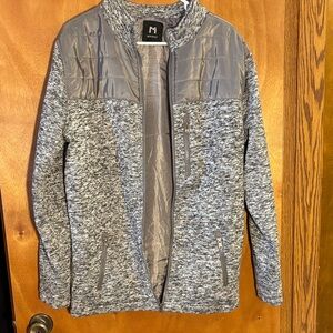 MARQ  Quilted Yoke Sweater Jacket - small